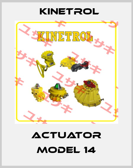ACTUATOR MODEL 14 Kinetrol