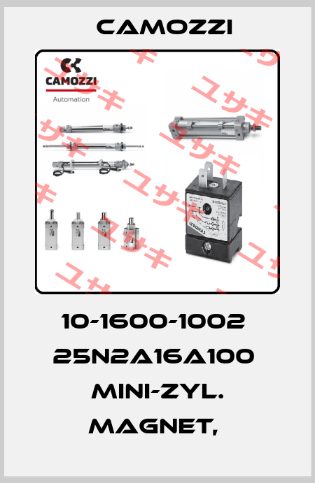 10-1600-1002  25N2A16A100  MINI-ZYL. MAGNET,  Camozzi