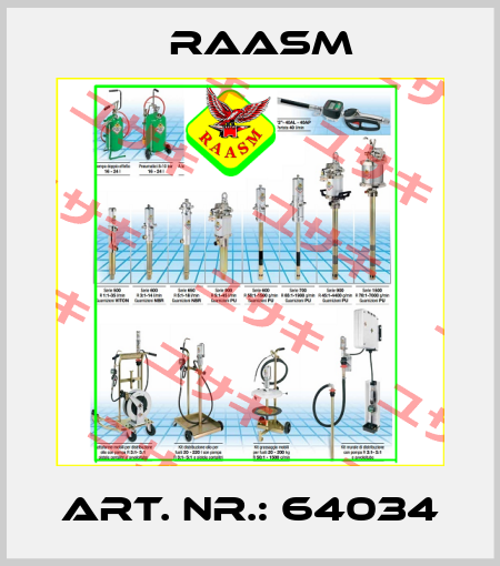 ART. NR.: 64034 Raasm