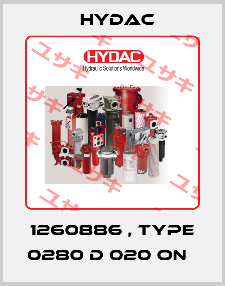 1260886 , type 0280 D 020 ON   Hydac