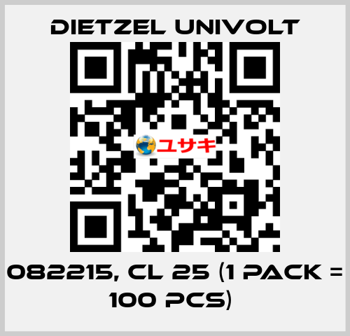 082215, CL 25 (1 Pack = 100 pcs)  Dietzel Univolt