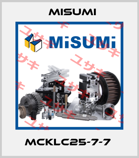 MCKLC25-7-7  Misumi