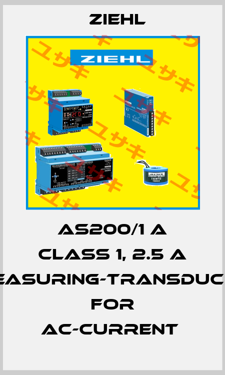 AS200/1 A CLASS 1, 2.5 A MEASURING-TRANSDUCER FOR AC-CURRENT  Ziehl