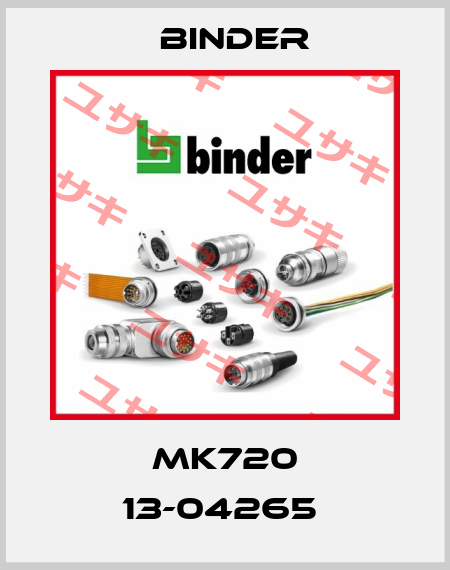 MK720 13-04265  Binder