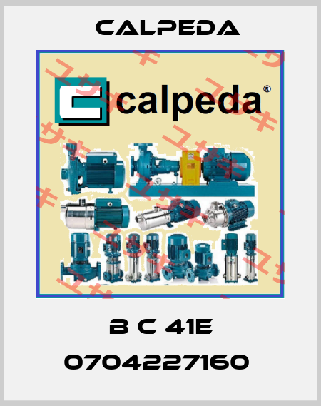 B C 41E 0704227160  Calpeda