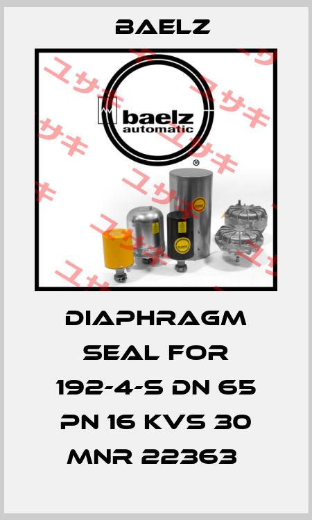 Diaphragm seal for 192-4-S DN 65 PN 16 KVS 30 MNR 22363  Baelz
