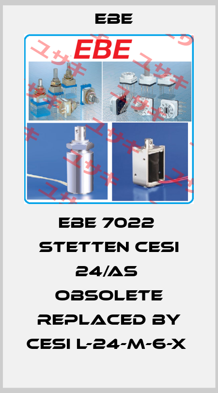 EBE 7022  STETTEN CESI 24/AS  obsolete replaced by CESI L-24-M-6-X  EBE