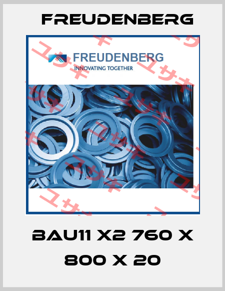 BAU11 X2 760 X 800 X 20 Freudenberg