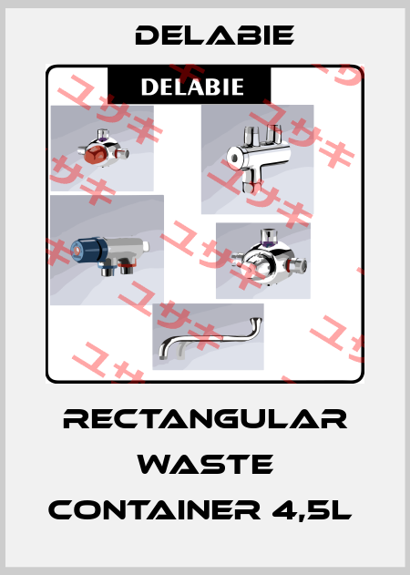 Rectangular waste container 4,5L  Delabie