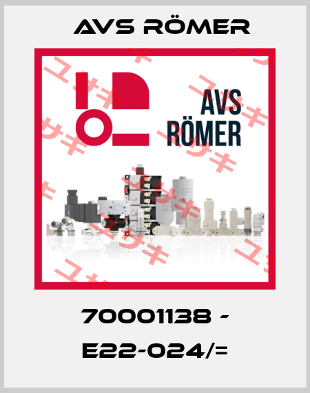 70001138 - E22-024/= Avs Römer