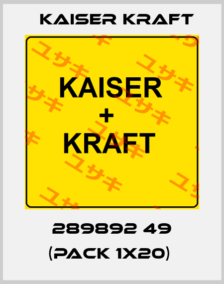 289892 49 (pack 1x20)  Kaiser Kraft