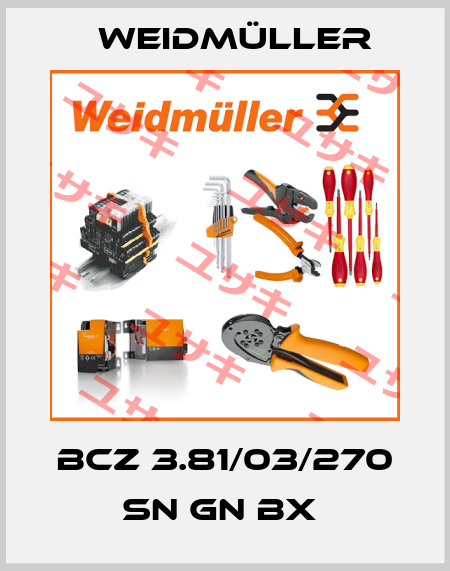 BCZ 3.81/03/270 SN GN BX  Weidmüller