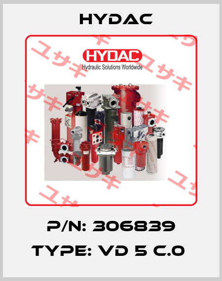 P/N: 306839 Type: VD 5 C.0  Hydac