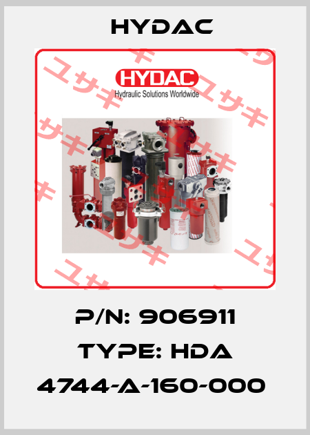 P/N: 906911 Type: HDA 4744-A-160-000  Hydac