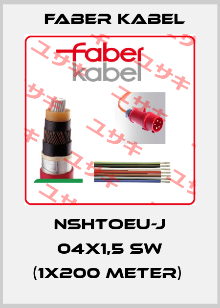 NSHTOEU-J 04X1,5 SW (1x200 Meter)  Faber Kabel
