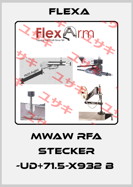 MWAW RFA Stecker -UD+71.5-X932 B  Flexa