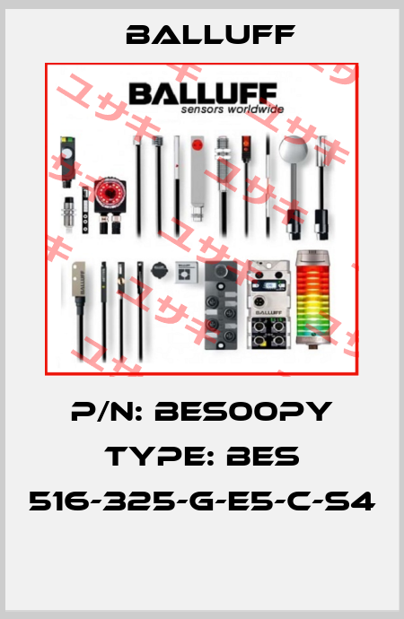 P/N: BES00PY Type: BES 516-325-G-E5-C-S4  Balluff