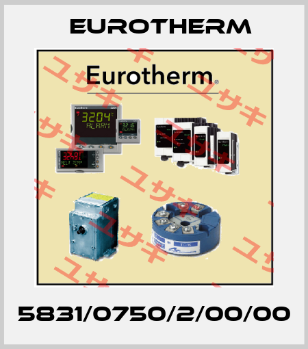 5831/0750/2/00/00 Eurotherm