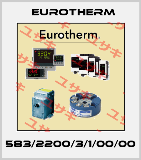 583/2200/3/1/00/00 Eurotherm