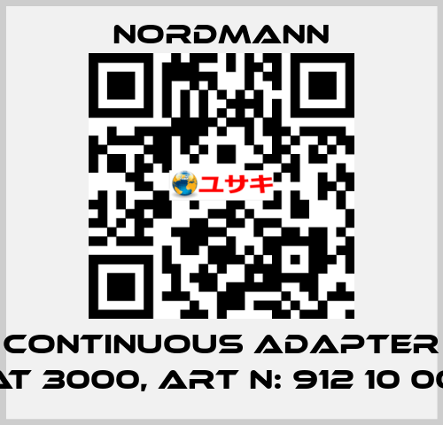 Continuous adapter AT 3000, Art N: 912 10 00 Nordmann
