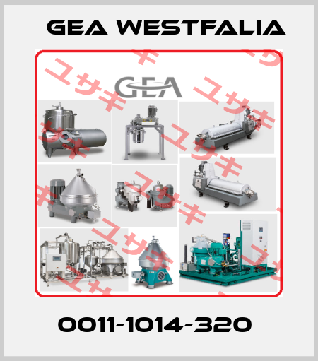 0011-1014-320  Gea Westfalia