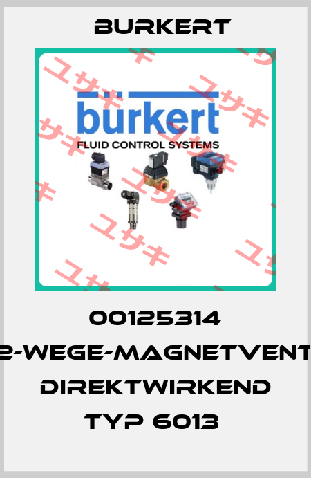 00125314 2/2-WEGE-MAGNETVENTIL, DIREKTWIRKEND TYP 6013  Burkert