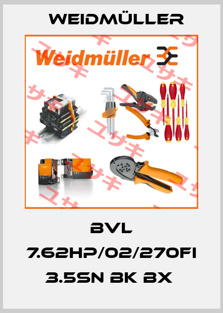 BVL 7.62HP/02/270FI 3.5SN BK BX  Weidmüller