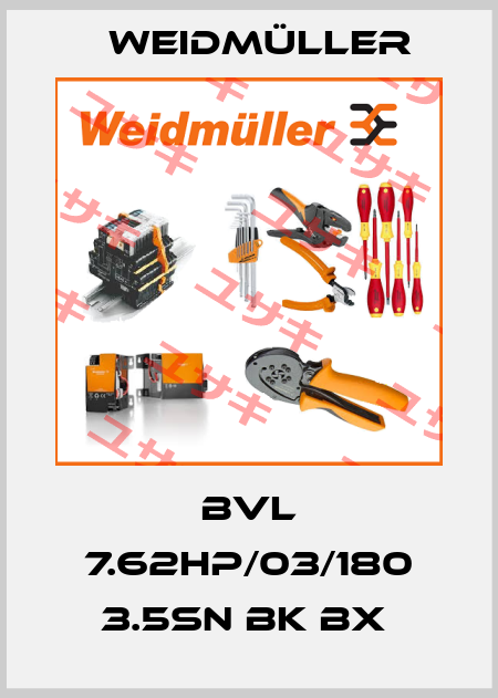 BVL 7.62HP/03/180 3.5SN BK BX  Weidmüller