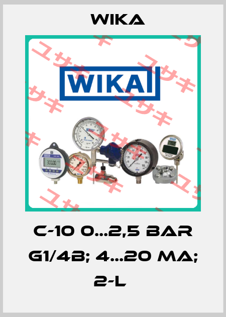 C-10 0...2,5 BAR G1/4B; 4...20 MA; 2-L  Wika