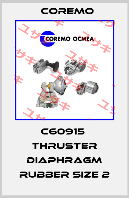 C60915  THRUSTER DIAPHRAGM RUBBER SIZE 2 Coremo