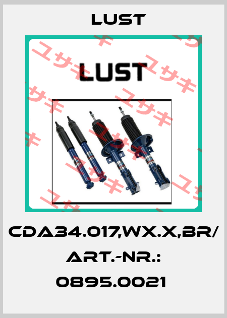 CDA34.017,WX.X,BR/ ART.-NR.: 0895.0021  Lust