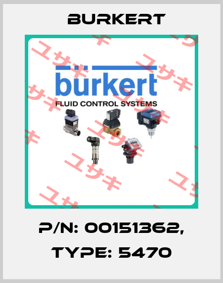 P/N: 00151362, Type: 5470 Burkert