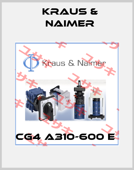 CG4 A310-600 E  Kraus & Naimer