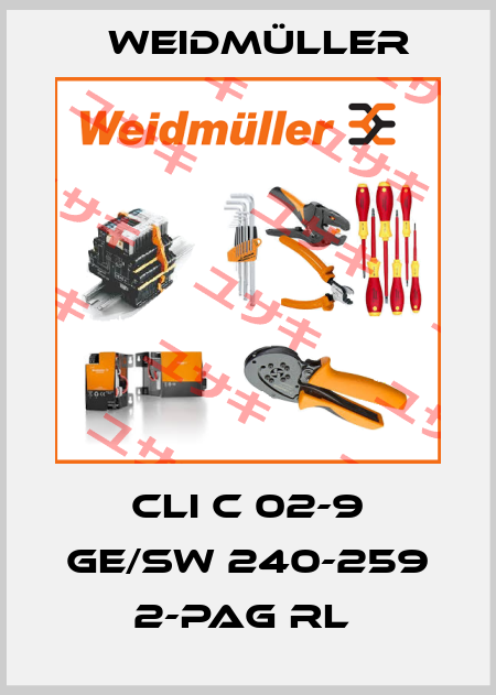 CLI C 02-9 GE/SW 240-259 2-PAG RL  Weidmüller
