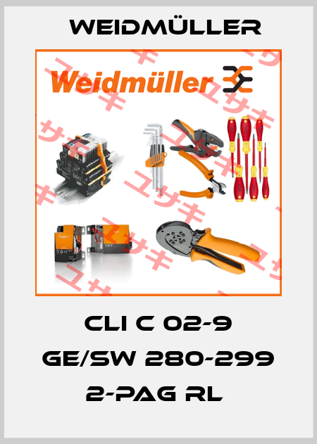CLI C 02-9 GE/SW 280-299 2-PAG RL  Weidmüller