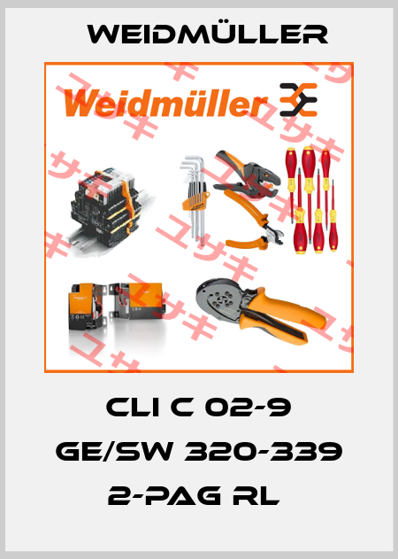 CLI C 02-9 GE/SW 320-339 2-PAG RL  Weidmüller