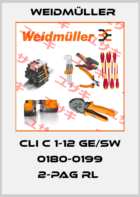 CLI C 1-12 GE/SW 0180-0199 2-PAG RL  Weidmüller