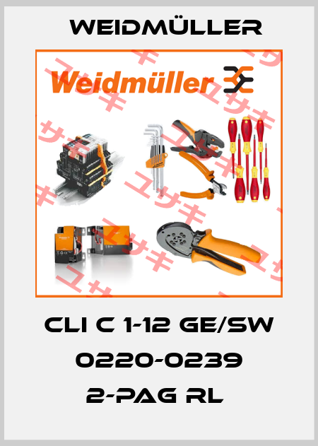 CLI C 1-12 GE/SW 0220-0239 2-PAG RL  Weidmüller