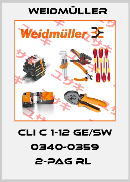CLI C 1-12 GE/SW 0340-0359 2-PAG RL  Weidmüller