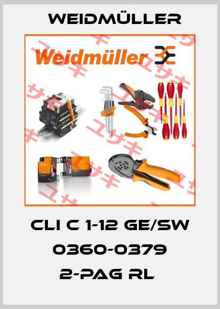 CLI C 1-12 GE/SW 0360-0379 2-PAG RL  Weidmüller