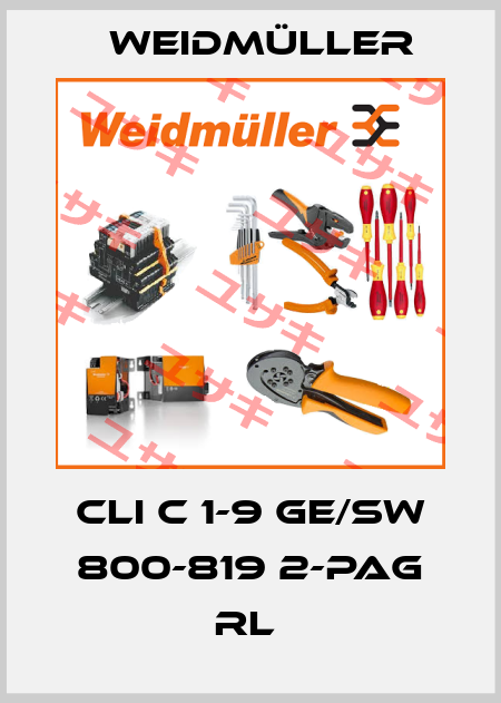 CLI C 1-9 GE/SW 800-819 2-PAG RL  Weidmüller