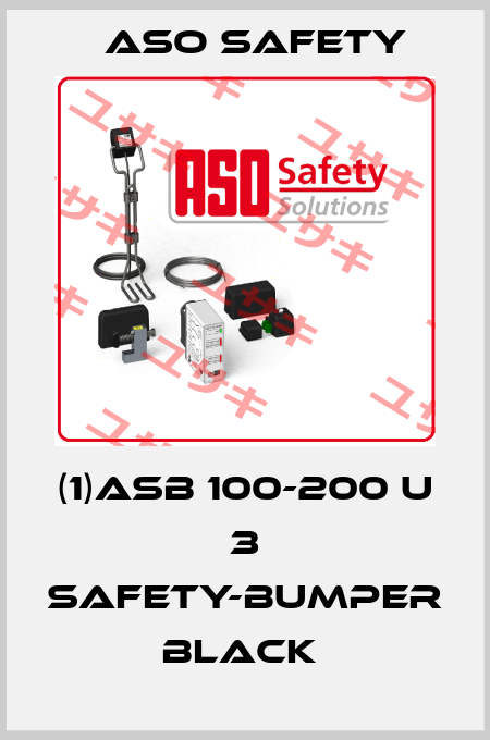 (1)ASB 100-200 U 3 SAFETY-BUMPER BLACK  ASO SAFETY