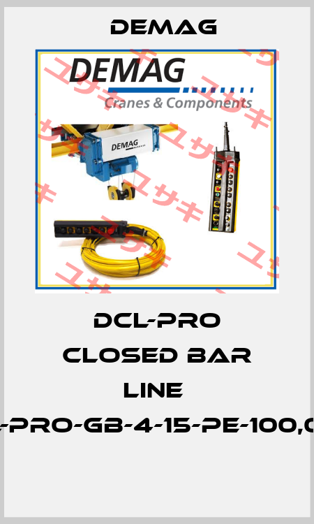 DCL-PRO CLOSED BAR LINE  DCL-PRO-GB-4-15-PE-100,00M  Demag