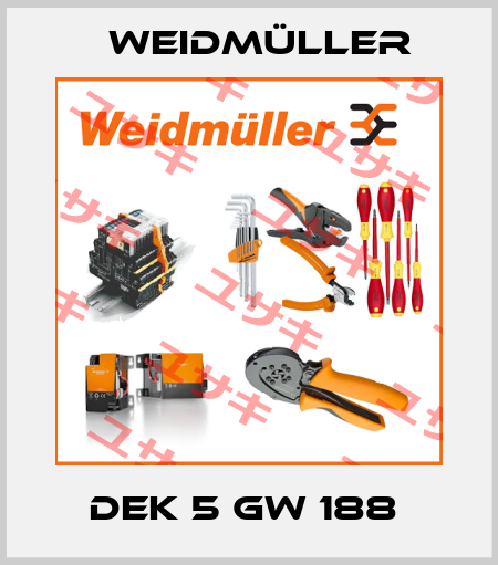 DEK 5 GW 188  Weidmüller