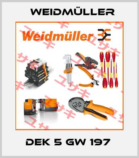 DEK 5 GW 197  Weidmüller
