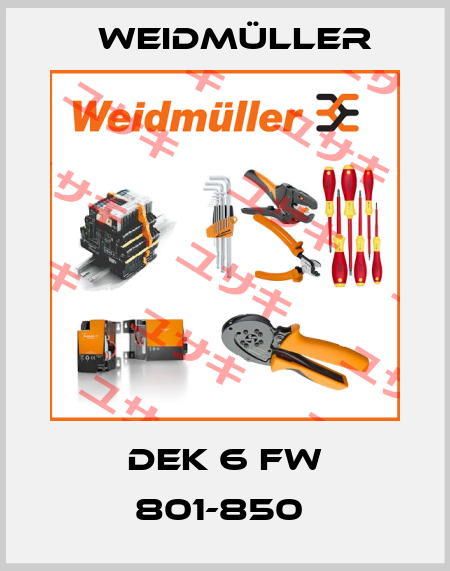 DEK 6 FW 801-850  Weidmüller