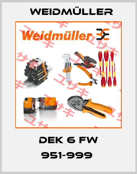 DEK 6 FW 951-999  Weidmüller