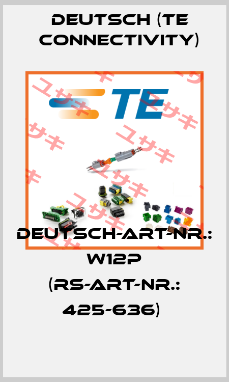 Deutsch-Art-Nr.: W12P (RS-Art-Nr.: 425-636)  Deutsch (TE Connectivity)