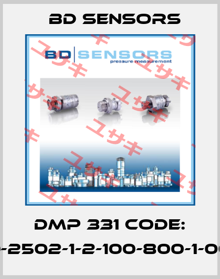 DMP 331 CODE: 110-2502-1-2-100-800-1-000 Bd Sensors
