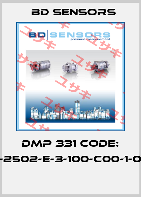 DMP 331 CODE: 110-2502-E-3-100-C00-1-006  Bd Sensors